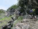 Grünstein-Klettersteig: Christian und Romana in der Kastner-Fritz-Traverse