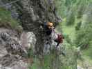 Grünstein-Klettersteig: Sabrina und Stefan im Quittenbaumeck