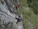 Grünstein-Klettersteig: Stefan und Romana in der Variante 'Gipfelwand'