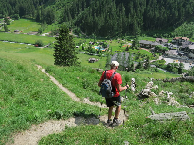 Wolfgang zwischen Gasthof Poserhöhe und Hoteldorf Grüner Baum (5. Juni)