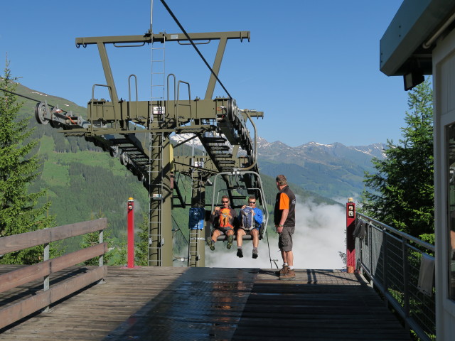 Bergstation der 1. Teilstrecke des Graukogellifts, 1.482 m (7. Juni)
