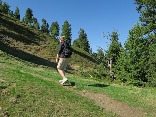 Katharina zwischen Graukogelhütte und Hüttenkogel (7. Juni)