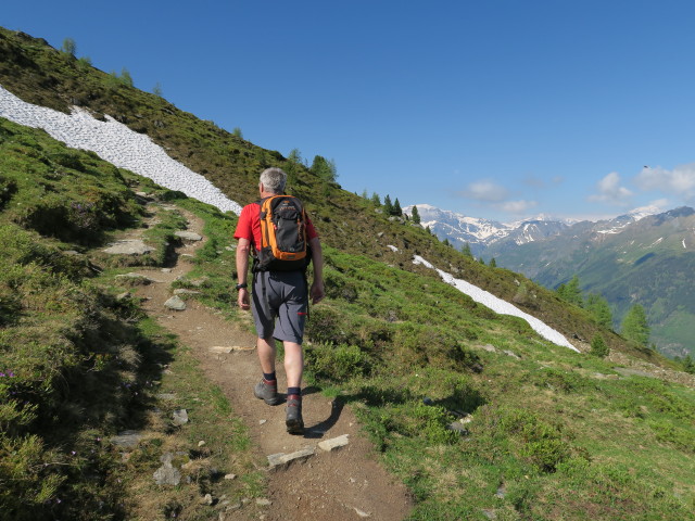 Thomas zwischen Graukogelhütte und Hüttenkogel (7. Juni)