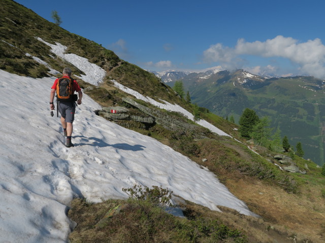 Thomas zwischen Graukogelhütte und Hüttenkogel (7. Juni)