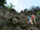 Silver Bullet-Klettersteig: Gabelung der Varianten (5. Juni)