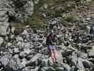 Hirschkarspitze-Klettersteig: Thomas am Flying Fox (6. Juni)