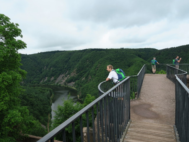 Ich in der Burg Montclair, 290 m (13. Juni)