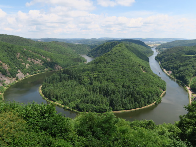 Saar vom Aussichtspunkt Cloef aus (13. Juni)