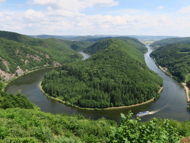 Saar vom Aussichtspunkt Cloef aus (13. Juni)