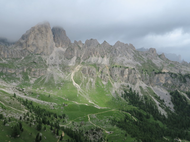 vom Col de Ciampac Richtung Norden (20. Juni)