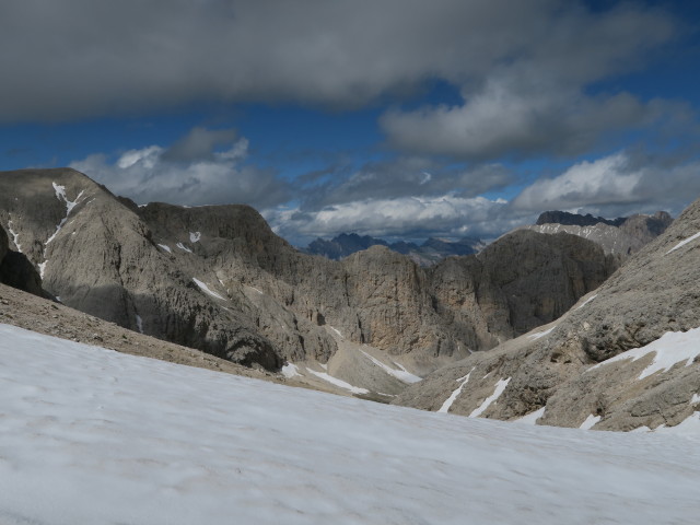 vom Passo d'Antermoia Richtung Nordosten (20. Juni)