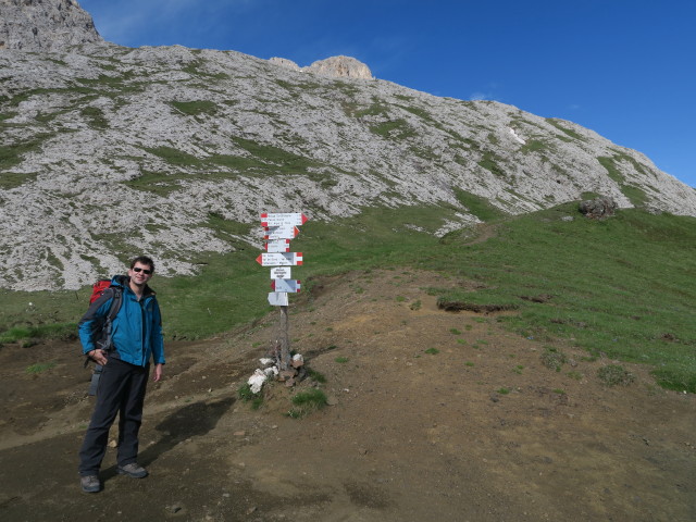 Ronald am Passo Ciaresoles, 2.232 m (21. Juni)