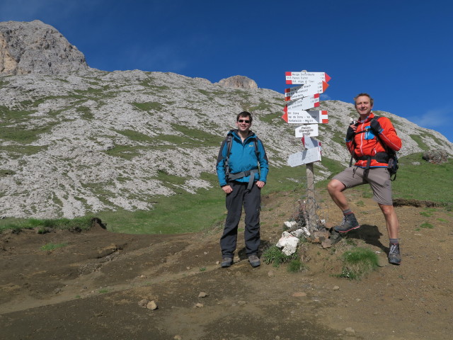 Ronald und ich am Passo Ciaresoles, 2.232 m (21. Juni)