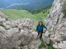 Ronald zwischen Rifugio Roda di Vaèl und Col de Ciampac (20. Juni)