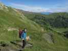 Ronald auf Weg 555 zwischen Passo Ciaresoles und Lavai (21. Juni)