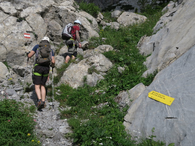 David und Oliver zwischen Cellonstollen-Klettersteig und Via Ferrata Senza Confini