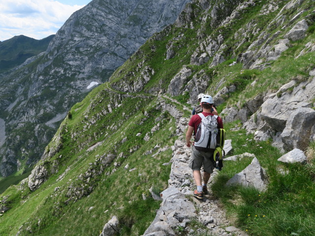 Oliver zwischen Frischenkofel und Pl&ouml;ckenpass