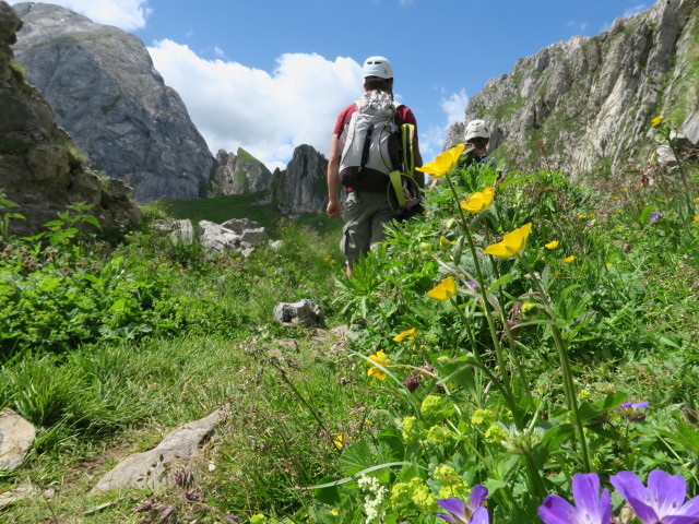 Oliver und David zwischen Frischenkofel und Pl&ouml;ckenpass