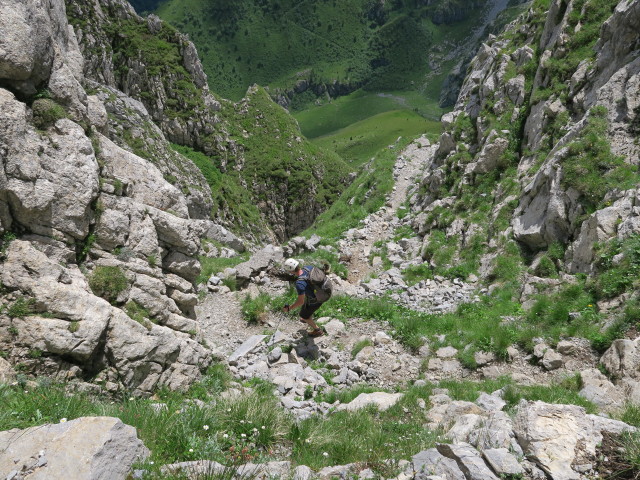 David zwischen Frischenkofel und Pl&ouml;ckenpass