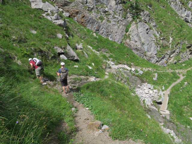 Oliver und David zwischen Frischenkofel und Pl&ouml;ckenpass