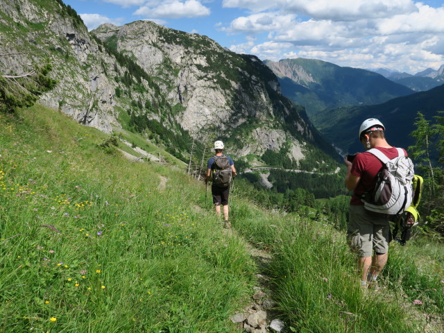 David und Oliver zwischen Frischenkofel und Plöckenpass