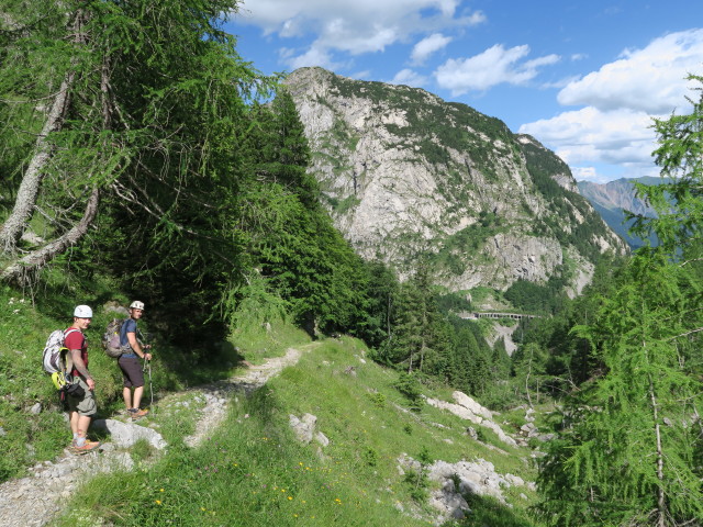 Oliver und David zwischen Frischenkofel und Pl&ouml;ckenpass