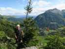 Cellonstollen-Klettersteig: David im Ausstieg