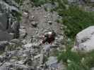 Via Ferrata Senza Confini: David im Einstieg