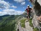 Via Ferrata Senza Confini: Oliver im Ausstieg