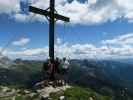 Oliver, David und ich am Ostgipfel des Frischenkofels, 2.230 m