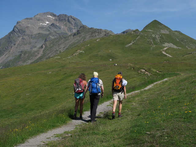 Irmgard, Werner und Bernadette auf Weg 913 beim Schoberköpfllift