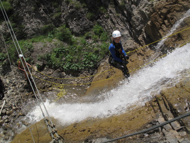 Josef und Karoline im Doppel-Wasserfall