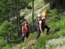 Edith, Susanna und Sonja zwischen Ladstatt und Millnatzenklamm-Klettersteig