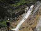 Josef, Ulrike und Helmut im Doppel-Wasserfall