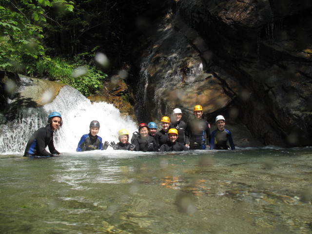 Maxwell, Johanna, Angelika, Edith, Ulrike, Sonja, ich, Josef, Tobias und Karoline