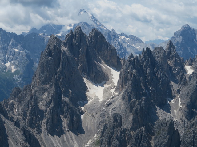 Cima Cadin vom Westliche Zinne-Normalweg aus