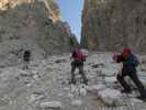 Helmut, Susanne und Werner zwischen Rifugio Auronzo und Westliche Zinne-Normalweg