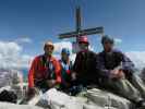 Ich, Bernadette, Werner und Helmut auf der Westlichen Zinne, 2.973 m