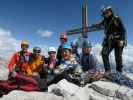 Ich, Helmut, Susanne, Werner, Dominika, Evelyn, Bernadette und Irene auf der Westlichen Zinne, 2.973 m