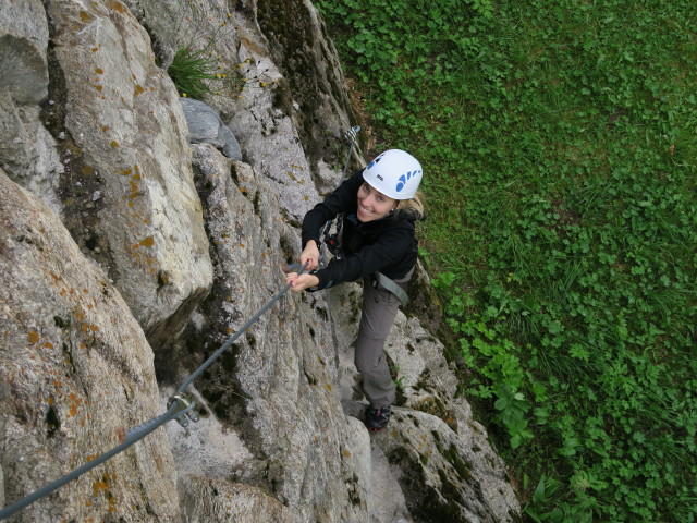 Barbara am TIWAG-Klettersteig (13. Juli)