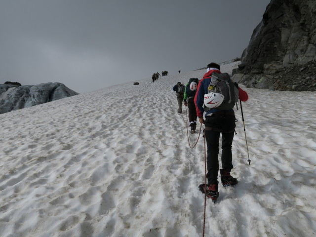 Christian, Uwe und Gabriel am Ochsentaler Gletscher (14. Juli)