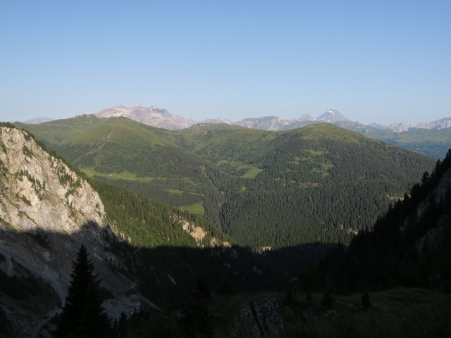 von der Griesbergalm Richtung Nordwesten (18. Juli)