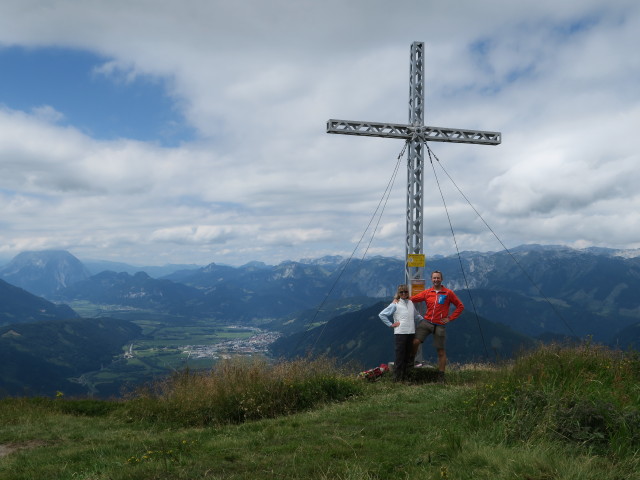 Mama und ich am Dürrenschöberl, 1.737 m