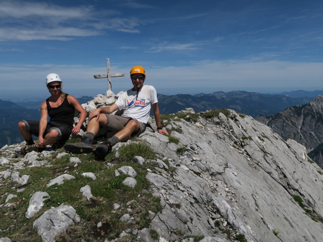 Maria und ich am Zwölferkogel, 2.099 m (1. Aug.)