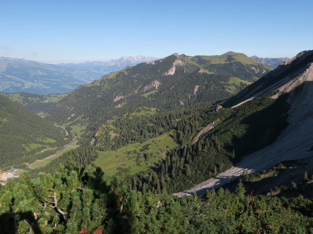 vom Sareis Richtung Nordwesten (22. Aug.)