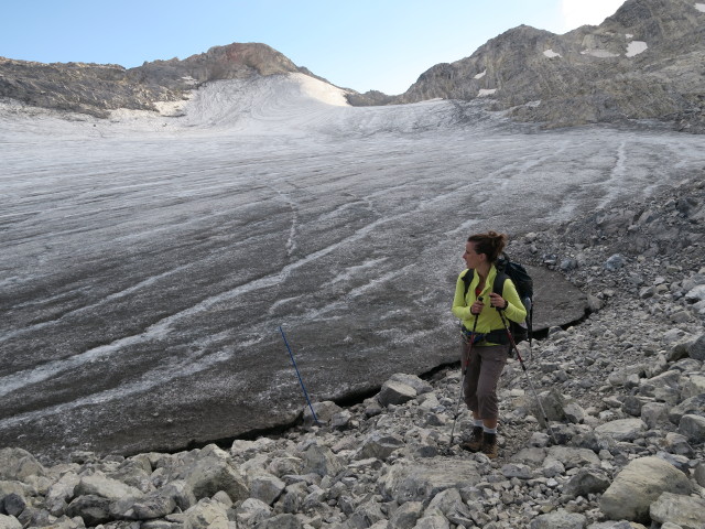 Romy zwischen Brandner Gletscher und Mannheimer H&uuml;tte (22. Aug.)