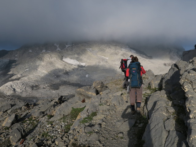 Erich und Romy auf Weg 02 zwischen Mannheimer H&uuml;tte und Leibersteig (23. Aug.)