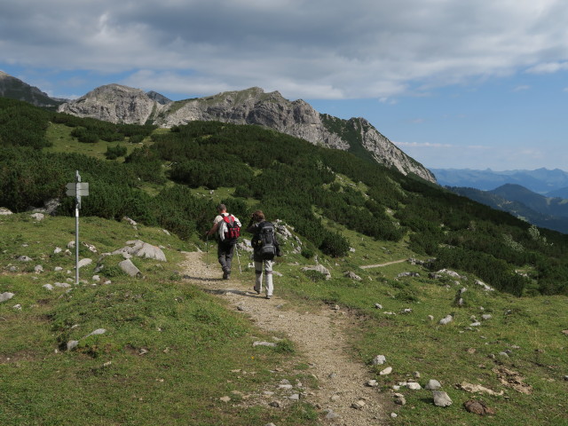 Erich und Carmen zwischen Leibersteig und Oberzalimh&uuml;tte (23. Aug.)