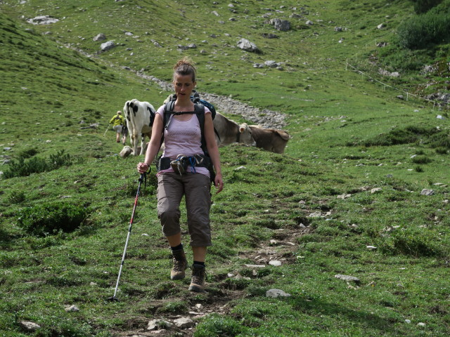 Romy zwischen Oberzalimh&uuml;tte und Mittelzalimalpe (23. Aug.)