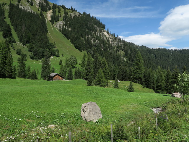zwischen Unterbr&uuml;ggelealpe und Unterzalimalpe (23. Aug.)